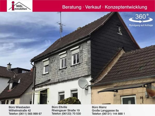 Immobilie in Oestrich-Winkel - Historisches Fachwerkhaus in guter Lage von Oestrich-Winkel - Bild 0