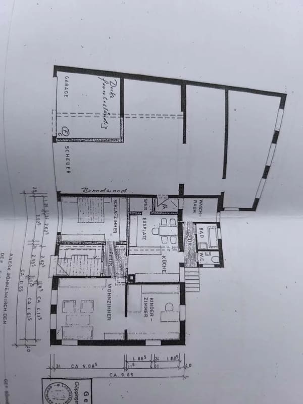 Immobilie in Böhmenkirch - Ein/ Zweifamilienhaus  mit 10 Zimmern und Scheue - Bild 1