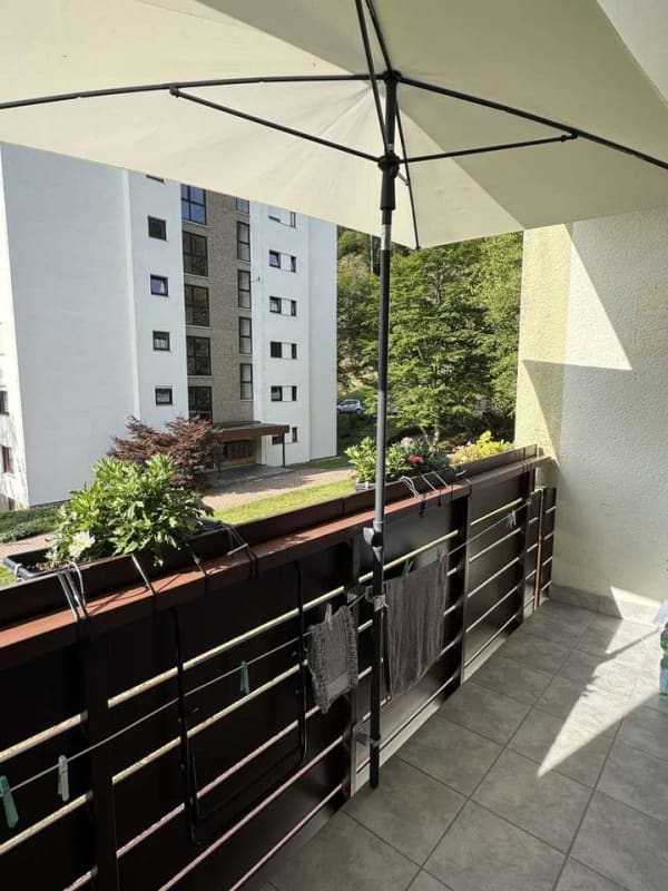 Immobilie in Enzklösterle - Charmante 1-Zi.-Whg. mit sonnigem Südbalkon, idyllischem Blick ins Grüne und eigenem Garagen-SP - Bild 0