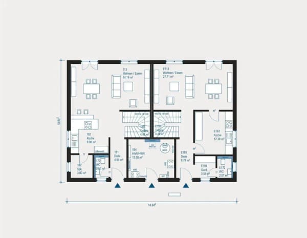 Immobilie in Gerolsbach - Zweifamilienhaus in Gerolsbach - Individuell projektiert und komfortabel gestaltet - Bild 2