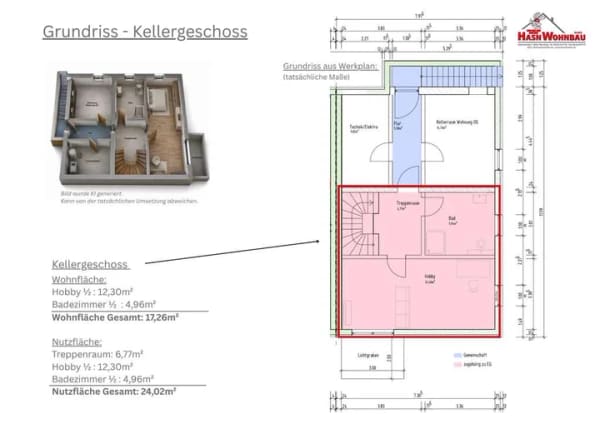 Immobilie in Hohenlinden - Wohnen m. Charakter: 2-Zimmer-Wohnung in Hohenlinden mit Garten und Hobbykeller mit zusätzlichem Bad - Bild 2