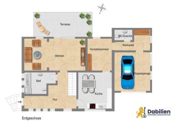 Immobilie in Sibbesse - Großzügiges Zuhause mit 6 Zimmern, Doppelgarage und vielseitigen Möglichkeiten - Bild 2