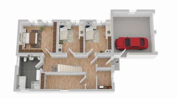Immobilie in Leiblfing - Freistehendes Einfamilienhaus in attraktiver Hanglage - Bild 3