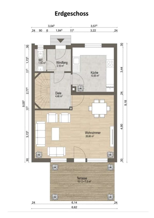 Immobilie in Puchheim - Großzügiges Reihenmittelhaus, 5 Zimmer, 136 qm Wfl.,  Puchheim nahe München - Bild 3