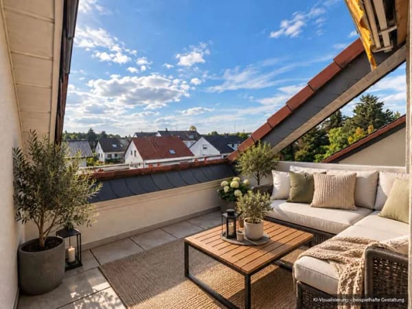 Immobilie in Zwingenberg - Bezugsfreie 3,5-Zimmer-Maisonette mit Loggia – Renovierung nach Abstimmung möglich - Bild 0