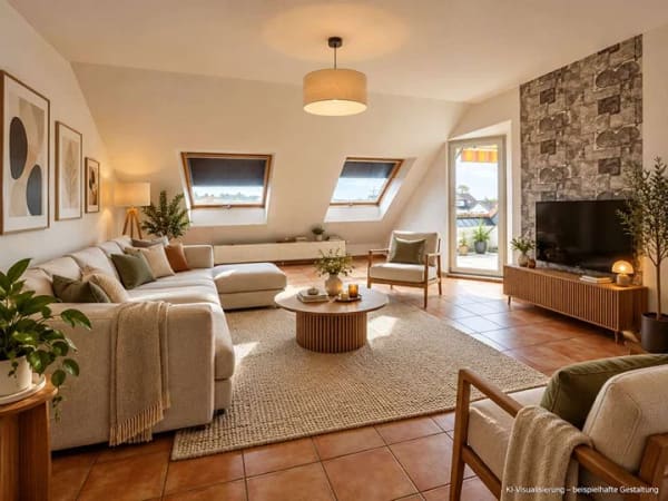 Immobilie in Zwingenberg - Bezugsfreie 3,5-Zimmer-Maisonette mit Loggia – Renovierung nach Abstimmung möglich - Bild 3