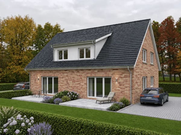 Immobilie in Kisdorf - Geplantes Bauvorhaben - Energieeffiziente KfW 40 Neubau-Doppelhaushälfte - Bild 0
