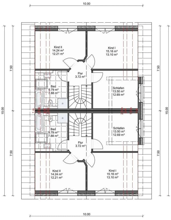 Immobilie in Kisdorf - Geplantes Bauvorhaben - Energieeffiziente KfW 40 Neubau-Doppelhaushälfte - Bild 4