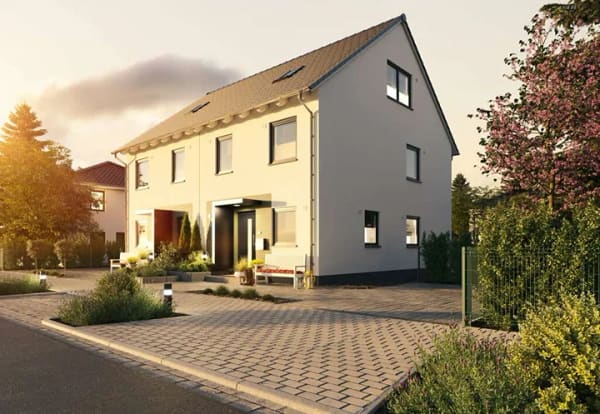 Immobilie in Kleinmachnow - Kleinmachnow: neue, geräumige Haushälften inkl. Grundstück - Bild 0