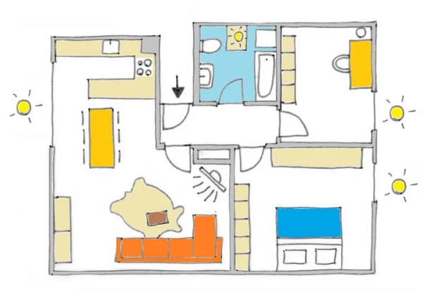Immobilie in Dielheim - Außergewöhnliche Dachwohnung.... für zwei oder drei - Bild 2
