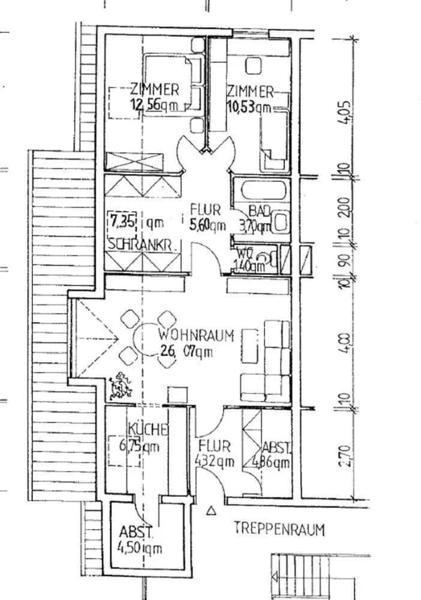 Immobilie in Wutha-Farnroda - ALS KAPITALANLAGE IDEAL: große 4-Raumwohnung im 2. Obergeschoss mit Tiefgaragenstellplatz Nähe Eisenach - Bild 2