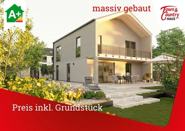 Immobilie in Korlingen - massiv gebaut, Preis schlüsselfertig inkl. Grundstück, überdachte Terasse und Balkon - Bild 0