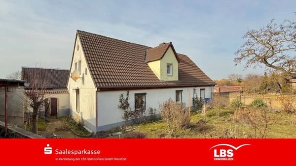 Immobilie in Wettin-Löbejün - Bauernhaus mit Garten und Scheune - Bild 0