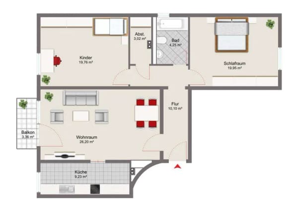 Immobilie in Maisach - Geräumige 3-Zimmerwohnung - Bild 1