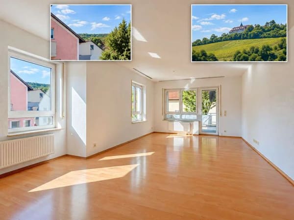 Immobilie in Cleebronn - Mehr Raum für Ihre Pläne – 
gepflegte 3,5-Zimmer-Wohnung mit Terrasse - Bild 0
