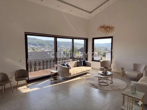 Immobilie in Höchst im Odenwald - Provisionsfrei – Einzigartiges Architektenhaus mit Panoramablick in exklusiver Hanglage - Bild 2