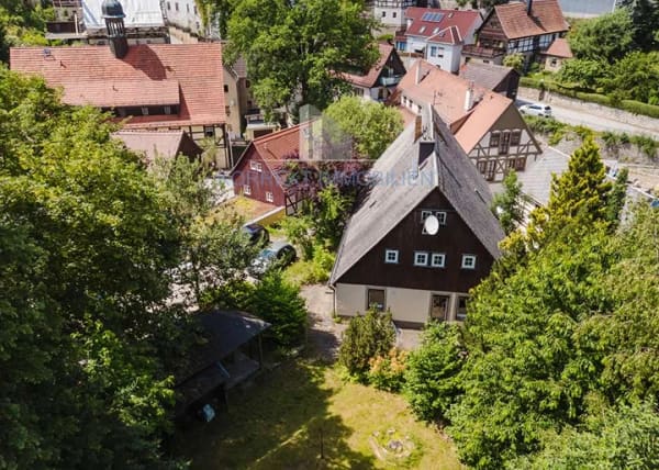 Immobilie in Hohnstein - Über 300 Jahre Geschichte: Fachwerkhaus für Naturliebhaber in Hohnstein im NP Sächsische Schweiz - Bild 0