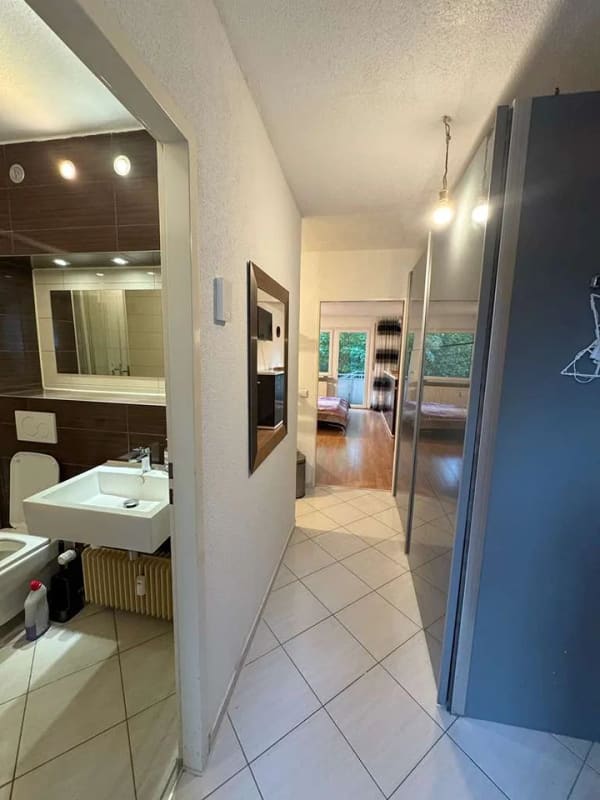 Immobilie in Bad Ditzenbach - gut vermietete 1-Zimmer-Wohnung mit separater Küche, Balkon und Keller - Eigenbedarf möglich - Bild 1
