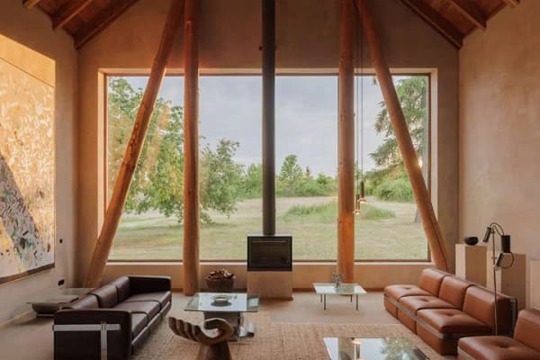 Immobilie in Gerswalde - Architektonisches Ensemble mit Wohnscheune, Gäste- und Saunahaus auf 5.000 m² - Bild 2