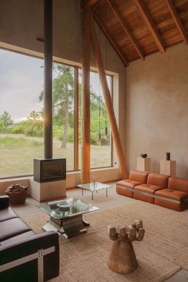 Immobilie in Gerswalde - Architektonisches Ensemble mit Wohnscheune, Gäste- und Saunahaus auf 5.000 m² - Bild 3