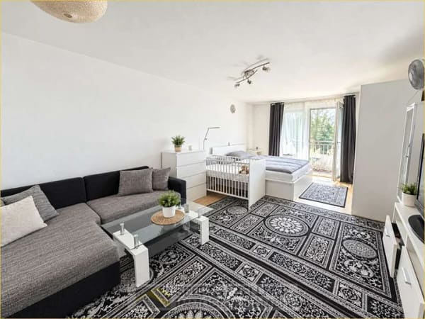 Immobilie in Dorfen - Dorfen: Gepflegte 1-Zimmer-Wohnung mit Balkon und Tiefgaragenstellplatz nahe dem Stadtzentrum - Bild 1