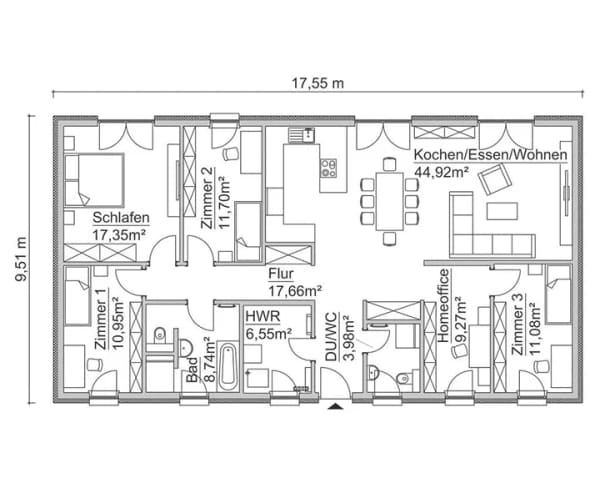 Immobilie in Grenzach-Wyhlen - Traum von eigenen Bungalow. SH 142 B :Modernes ScanHaus. - Bild 3