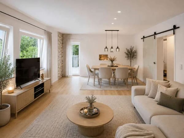 Immobilie in Rinteln - Zentral in Rinteln: Großzügige 4-Zimmer-Wohnung mit Balkon und Blick ins Grüne - Bild 2