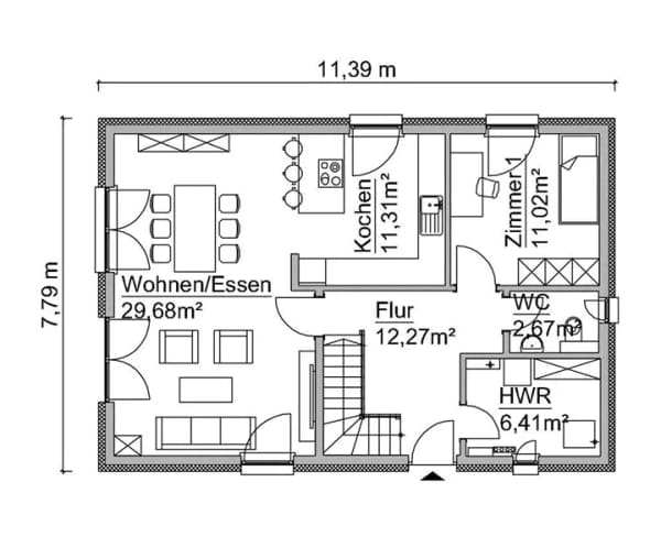 Immobilie in Wienhausen - Das SH 142 B Familien freundliches KfW Effizienzhaus 40  incl. Grundstück ! - Bild 2