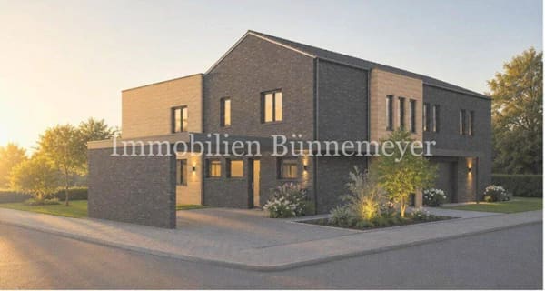Immobilie in Dinklage - Exklusive Eigentumswohnung - Effizienzhaus 55 EE mit 15% Förderung KFW 261 - Maßanfertigungen vom Tischler - Erstbezug - Haus 2/Whg. 1- EG - Bild 0