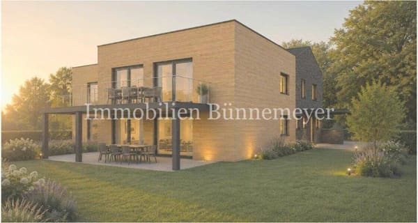 Immobilie in Dinklage - Exklusive Eigentumswohnung - Effizienzhaus 55 EE mit 15% Förderung KFW 261 - Maßanfertigungen vom Tischler - Erstbezug - Haus 2/Whg. 1- EG - Bild 2