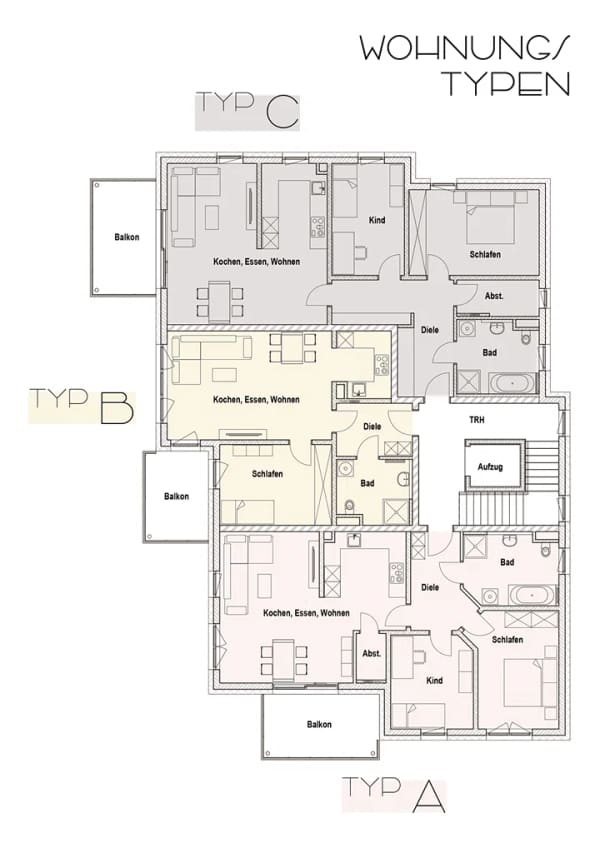 Immobilie in Neustadt an der Waldnaab - Großzügige 3-Zimmer-Neubauwohnung mit West-Balkon im 1. Obergeschoss | EH40 QNG - Bild 2