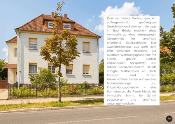 Immobilie in Bad Belzig - Kapitalanlage mit Perspektive – zwei Wohnungen und großzügiges Grundstück zentral in Bad Belzig - Bild 3