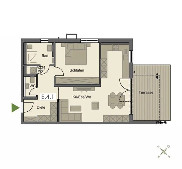 Immobilie in Pfaffenhausen - Erdgeschosswohnung in Pfaffenhausen - Bild 4