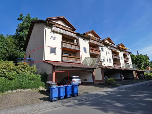 Immobilie in Bad König - Hier können Sie oder Ihre Mieter kurzfristig einziehen - Top gepflegte 4 ZKB mit Carport - Bild 1