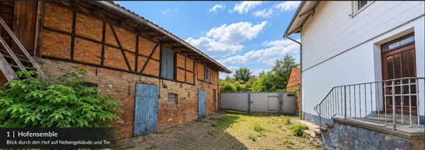 Immobilie in Rollshausen - Historische Hofstelle mit Wohnhaus, Scheunen & Wirtschaftsgebäuden - Bild 0