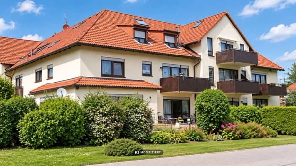 Immobilie in Doberschau-Gaußig - Dobruša-Huska - Großzügige Erdgeschosswohnung mit mediterranem Bad und sonniger Terrasse - Bild 1