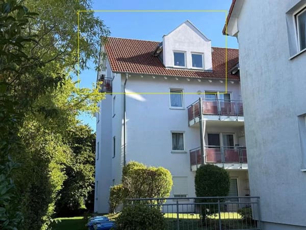 Immobilie in Pfullendorf - Top Gelegenheit! Charmante 2 Zimmer Dachgeschoss-Wohnung, Balkon, TG - vermietet! - Bild 1