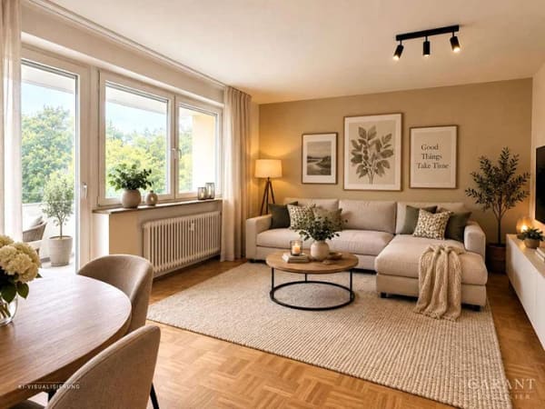 Immobilie in Sindelfingen - Solide 2 Zimmer-Wohnung mit Balkon - auch interessant als Kapitalanlage - Bild 1