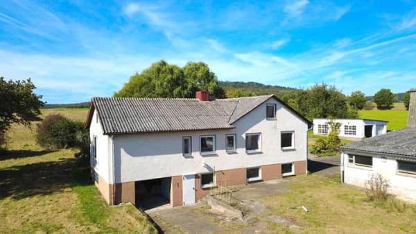Immobilie in Niedenstein - Aussiedlerhof mit 25.000 m² Grundstück – Wohnen, Natur & vielseitige Möglichkeiten - Bild 1