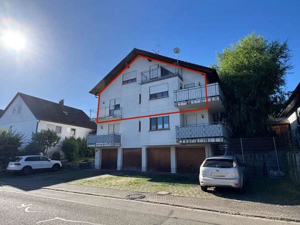 Immobilie in Mahlberg - 4-Zi-Maisonette-Wohnung mit 3xBalkon in Mahlberg * Garage+Stellplatz * Bj. 1992 * leerstehend - Bild 1