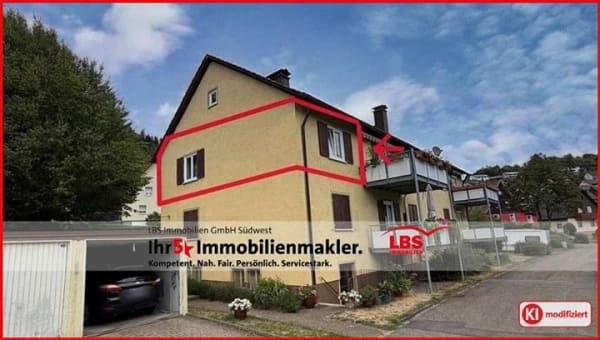 Immobilie in Oberwolfach - Gepflegte 2-Zimmer-Wohnung mit Balkon - Bild 0