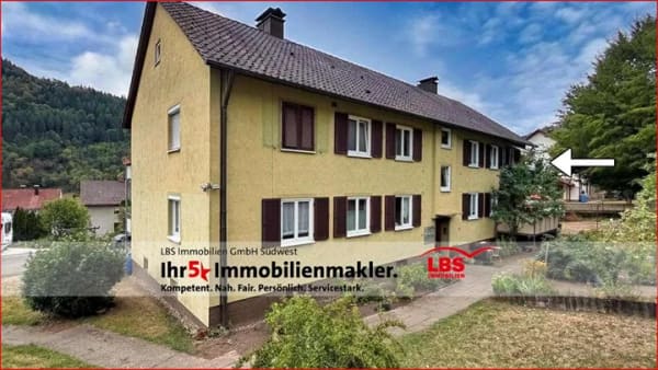 Immobilie in Oberwolfach - Gepflegte 2-Zimmer-Wohnung mit Balkon - Bild 1