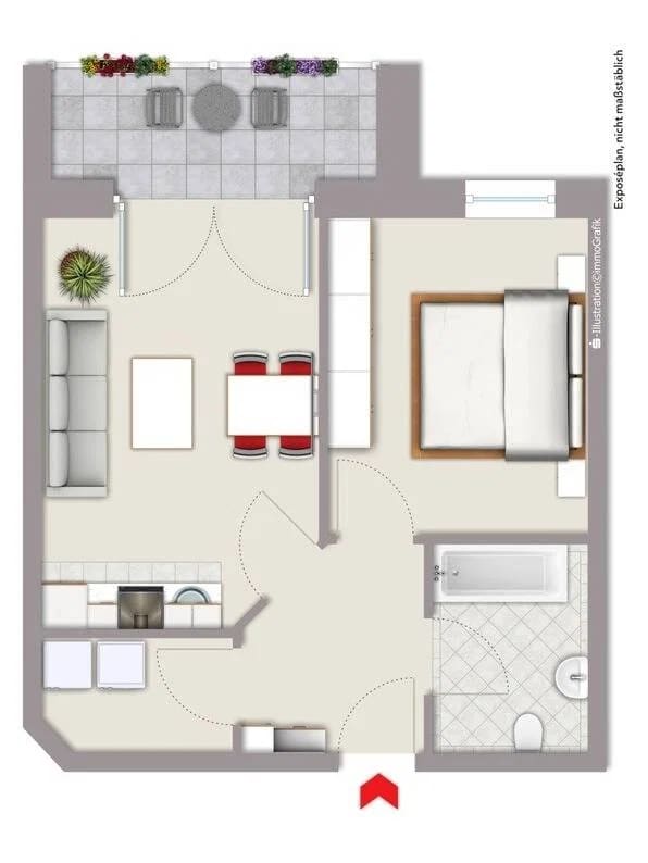 Immobilie in Gescher - 51 m² große ETW in attraktiver Wohnlage von Gescher! - Bild 1
