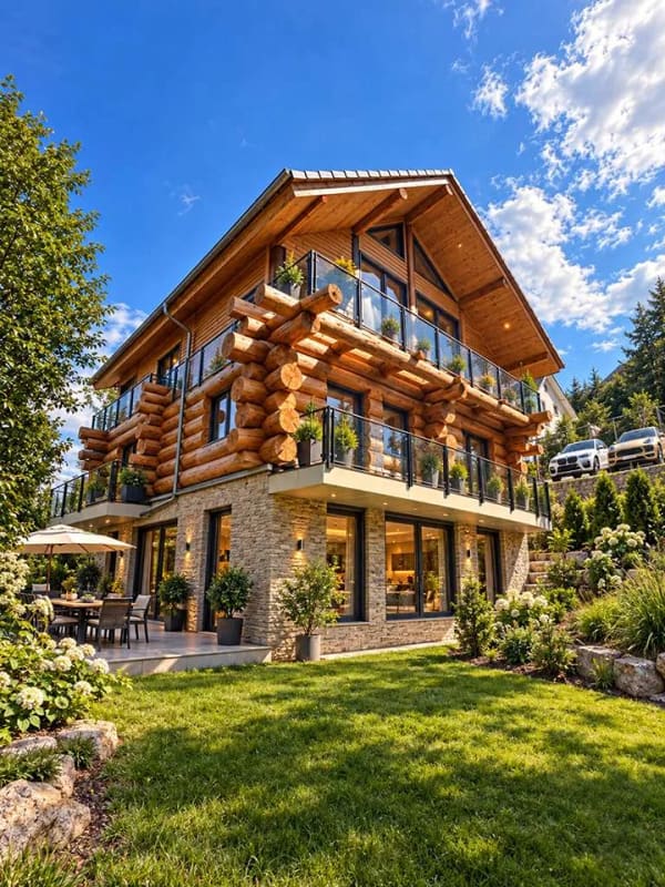 Immobilie in Feldberg - #1REMAX: Schlüsselfertiges Neubau Luxus Baumstammhaus exklusiver Ferienwohnungen mit Top Ausstattung - Bild 2