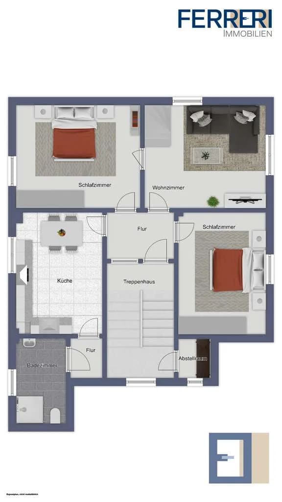 Immobilie in Bischofsheim - Maisonette-Wohnen mit Dachterrasse – 4 Zimmer und viel Platz auf zwei Ebenen in Bischofsheim - Bild 1