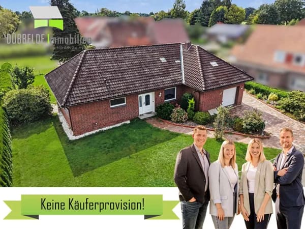 Immobilie in Apen - Freistehendes Wohnhaus in Augustfehn II – ideal für Paare, kleine Familien und Handwerker - Bild 0