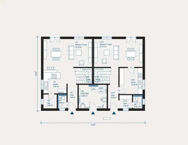 Immobilie in Waigolshausen - Komplettes Neubau-Doppelhaus auf großem Grundstück - Bild 2
