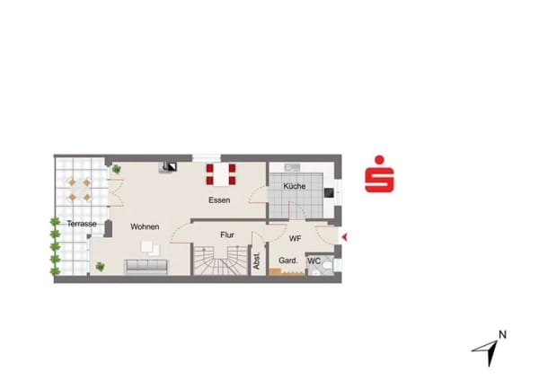 Immobilie in Au in der Hallertau - Top gepflegte Doppelhaushälfte mit Garage und PV Anlage in Au/Hallertau - Bild 4