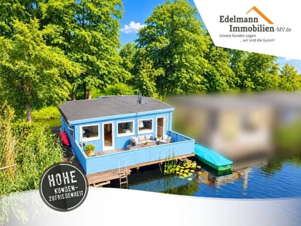 Immobilie in Groß Kiesow - Rarität! Bootshaus an der Warnow! Ausklang des Alltags unweit der Stadt aber Natur pur! - Bild 0