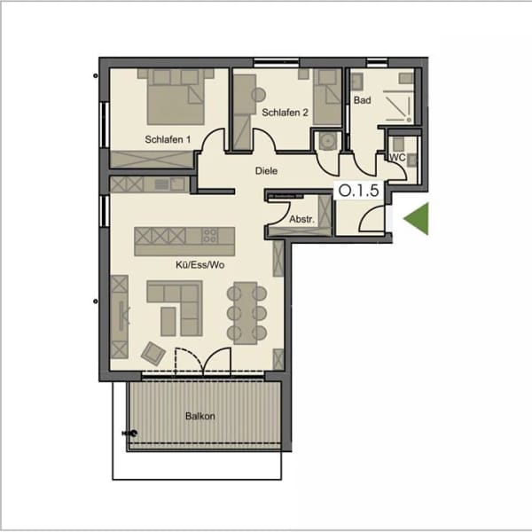 Immobilie in Pfaffenhausen - Etagenwohnung in Pfaffenhausen - Bild 4